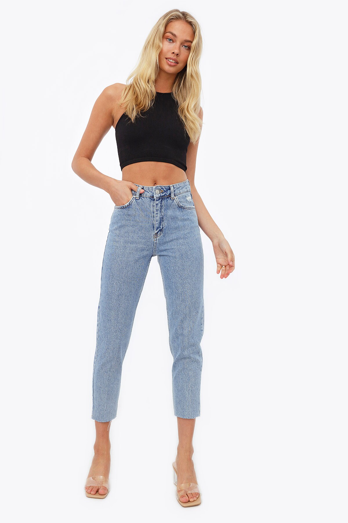 high waisted ripped jeans australia